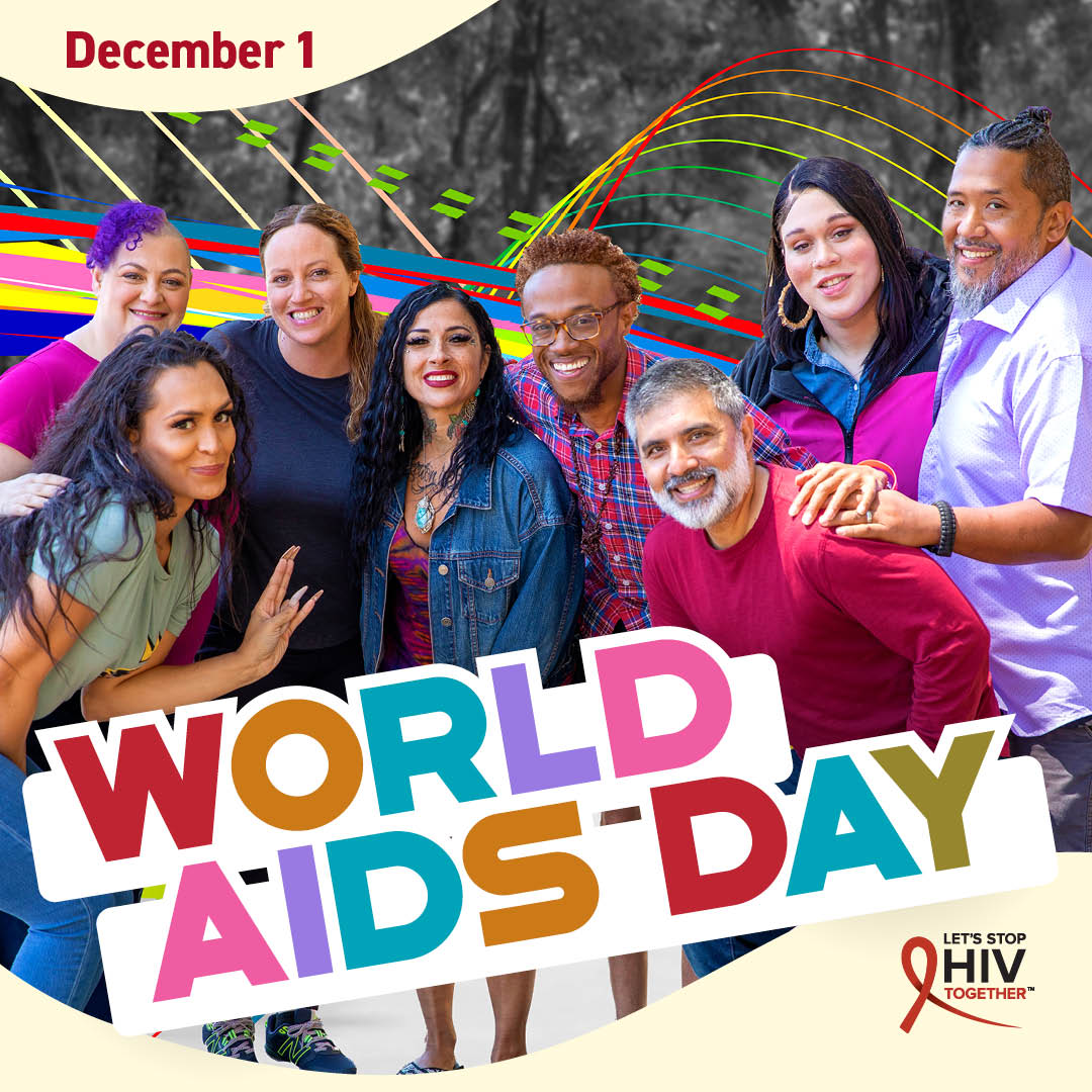 Today is #WorldAIDSDay2024, a day to unite with others around the world to prevent HIV, support people with HIV, and remember those who have lost their lives to an HIV-related illness.

We can #StopHIVTogether.

cdc.gov/stophivtogether