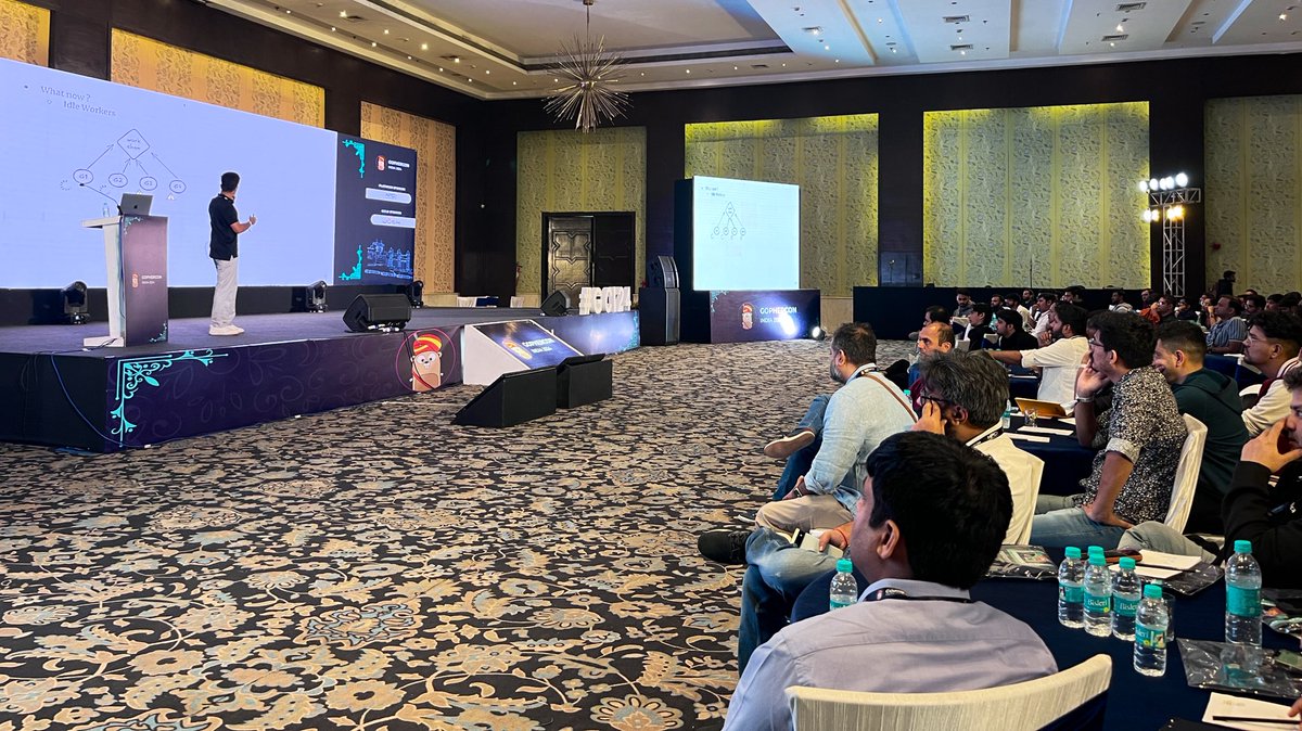 GopherConIndia's tweet image. Joobi S B presents Mastering Concurrency in Go: From Patterns to Production, offering a comprehensive look at building efficient, scalable, and production-ready Go applications. A session packed with practical takeaways for every Gopher!

#GCI24 #GopherConIndia2024 #golang