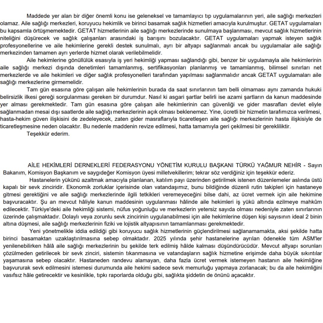 AHEF olarak T.B.M.M. Sağlık Komisyonu’nda Sosyal Sigortalar ve Genel Sağlık Sigortası Kanunu ile Bazı Kanunlarda Değişiklik Yapılmasına Dair Kanun teklifinde yer alan aile hekimliğini ilgilendiren maddeler ile ilgili görüşümüzü sunduk. Çekincelerimizi ve kabul etmediğimiz