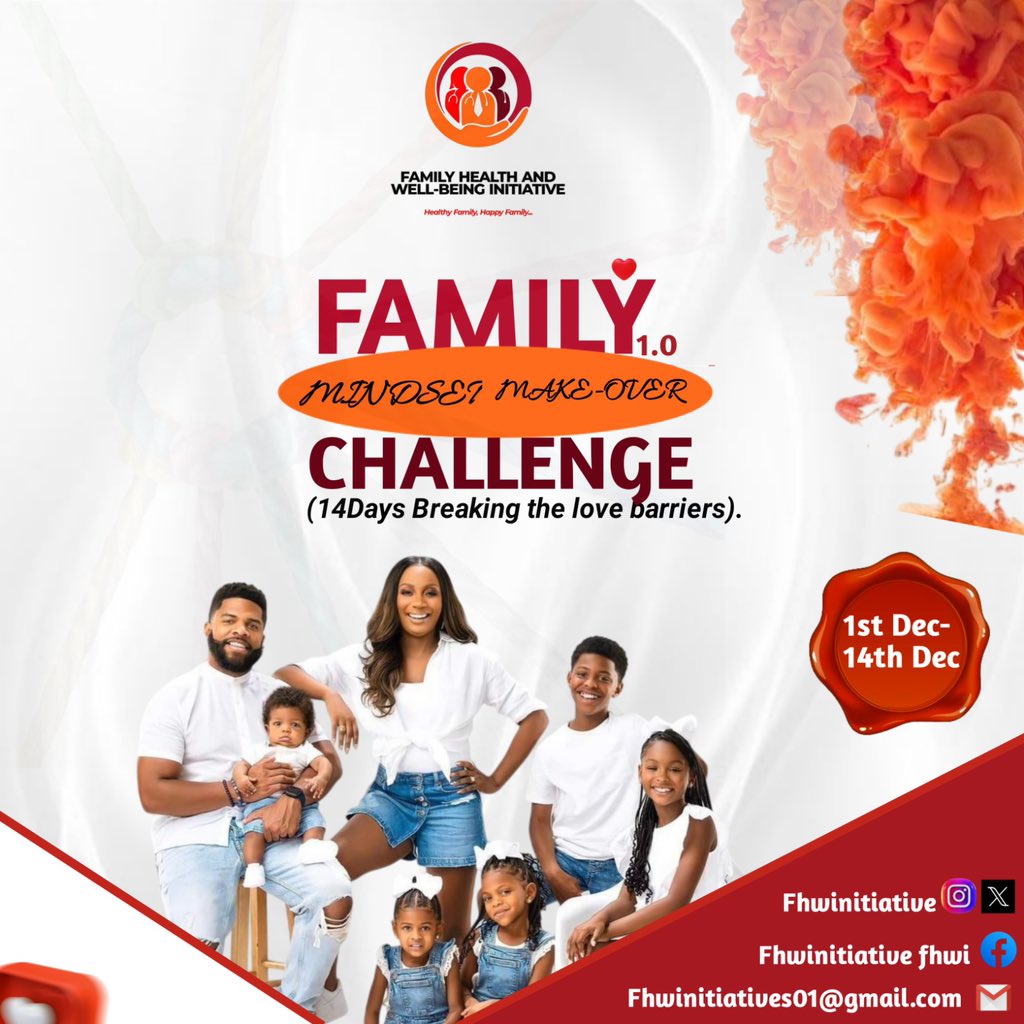 GlobalFMO's tweet photo. An interesting to close the year with.
It’s the season of appreciation, love and evaluation.

#FamilyMindsetMakeover #FamilyChallenge #RebuildTheBond #FamilyGrowth #Union #FamilyReunion https://t.co/nlNrB8DVWX