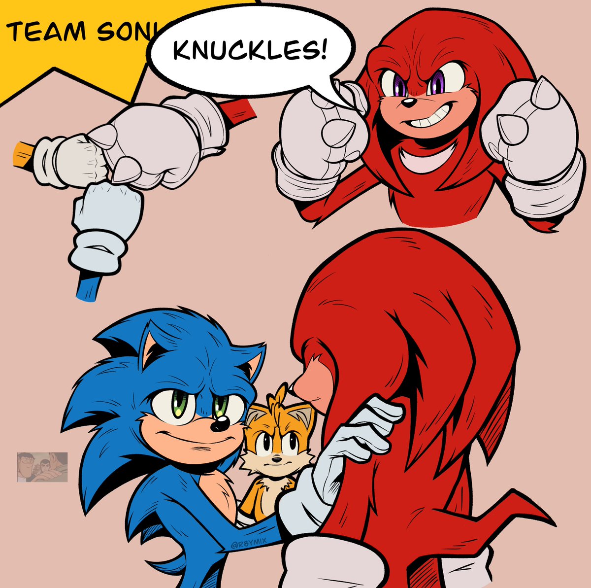 R8yM1x's tweet photo. Knuckles thought this was HIS movie https://t.co/TStPHdpFZG