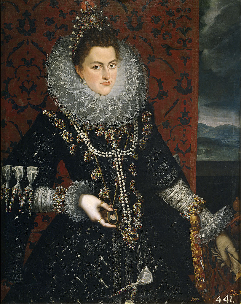 GestasdeEspaNa's tweet photo. #TalDíaComoHoy moría Isabel Clara Eugenia, hija de Felipe II e Isabel de Valois.
Su padre le tenía en muy alta consideración por sus cualidades y quiso que fuera reina de Francia. Al no poder serlo, se convirtió en soberana y, más tarde, gobernadora de los Países Bajos españoles. https://t.co/EcGJTFhNz9