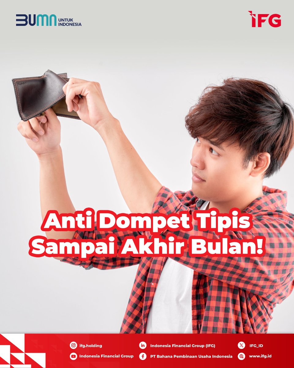 IFG_ID's tweet image. "Anti dompet tipis di akhir bulan? Yuk, mulai hemat dari sekarang! 💸 #TipsHemat #FinansialCerdas