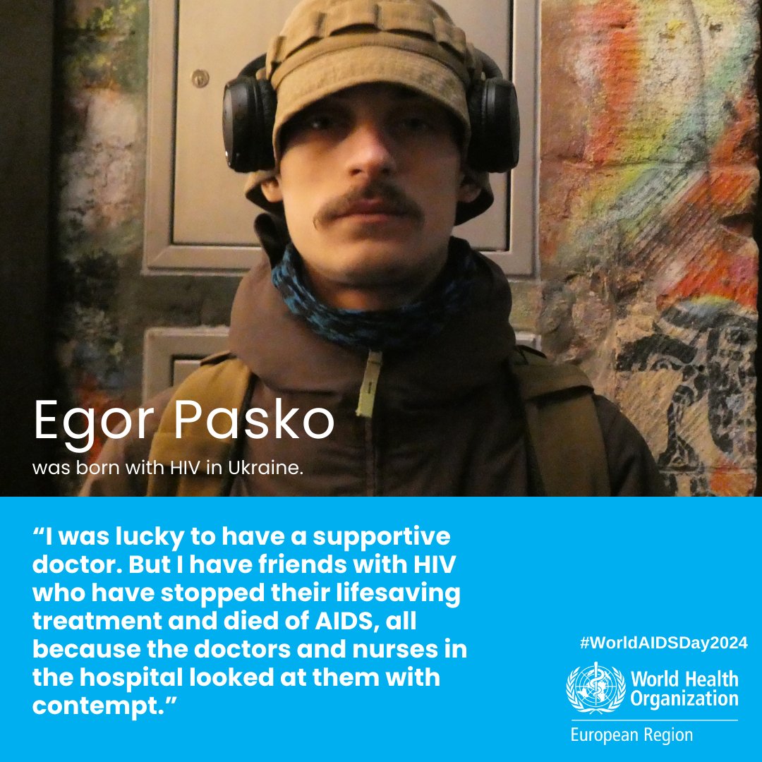 💬“I have friends with HIV who have stopped their lifesaving treatment &amp; died of AIDS, all because the doctors &amp; nurses in the hospital looked at them with contempt.”

Egor was born with HIV in Ukraine. With the <a href="/teenergizer/">TEENERGIZER!</a> movement, he fights stigma surrounding #AIDS.

#EndAIDS