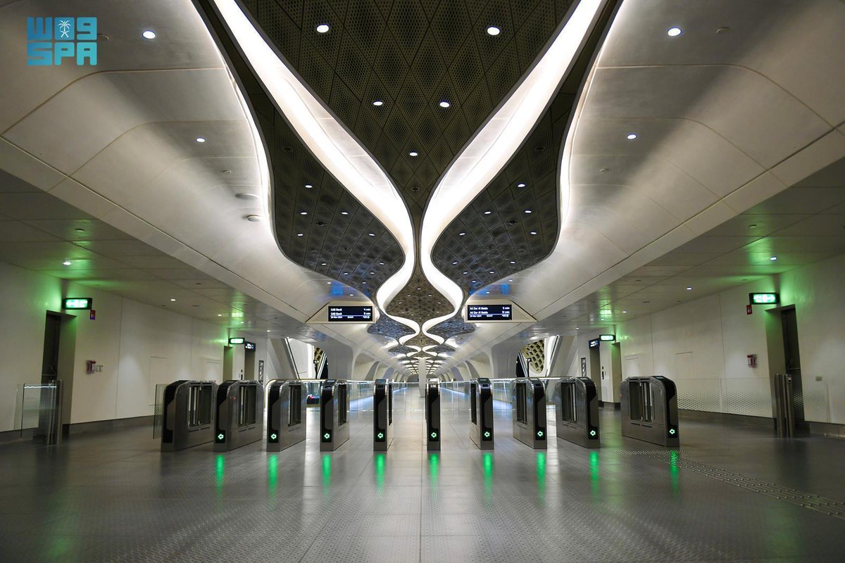 ahmed's tweet image. Ten years after construction began, Riyadh Metro officially opens to the public today 🚇 Big moment for the Saudi capital