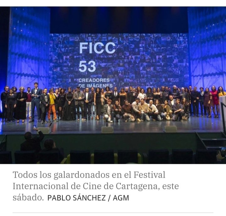 fcdmurcia's tweet photo. Lo han vuelto a hacer. "silencio detrás del ruido" del grupo Cian con Daniel Sánchez a la cabeza, premiados en el @ficc_festival de Cartagena.
Enhorabuena!! #fcdescine #fcdesaudiovisual #fcdnonstop https://t.co/V8dV1bItpP