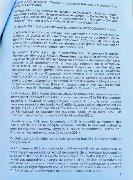 kinshasaweb's tweet photo. ⚡️🔋🚘🇨🇩⛏️ #AVZ #Dathcom #CMOC #lithium #tin #FreeTradeAgreement #Zijin #IGF #Battery #batteries #ElectricVehicles #AlingeteGate #AlligatorLeaks #Fraudefiscale #AVZ #Dathomir #ManonoLithiumandTinProject #SimonCong #CongMaoHuai
Me Christian Lukusa, bouc émissaire d’AVZ : Où sont passés les 20 millions de dollars ? ⤵️
https://t.co/Uem7Bme69L