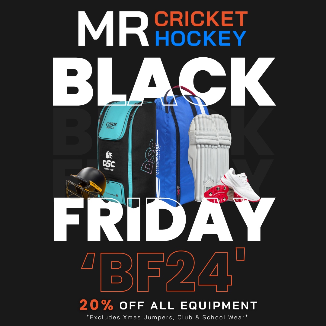 DON'T MISS OUT! Prepare for the Cricket season and get 20% off everything you could possibly need.

Use code: BF24
*Excludes Xmas Jumpers, Club &amp; School Wear*
#BlackFriday #Cricket #Hockey #Sale