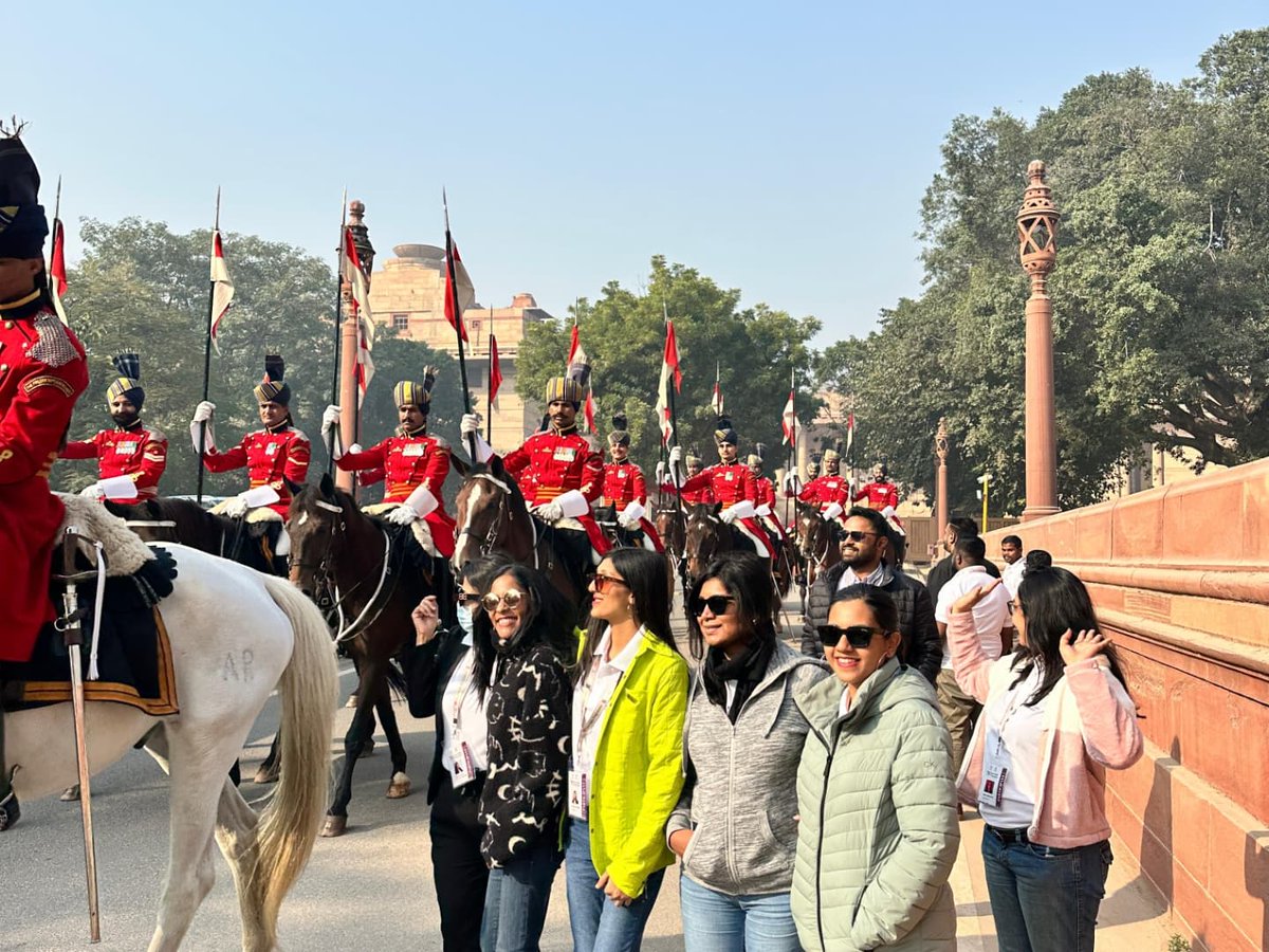 diaspora_india's tweet photo. Participants of the #79KIP had an unforgettable experience visiting the Rashtrapati Bhavan and witnessing the majestic & awesome Change of Guards Ceremony. A proud moment embracing our rich heritage and the spirit of India!
#indiandiasporaconnect
@VikramMisri https://t.co/7wWom9p5xV