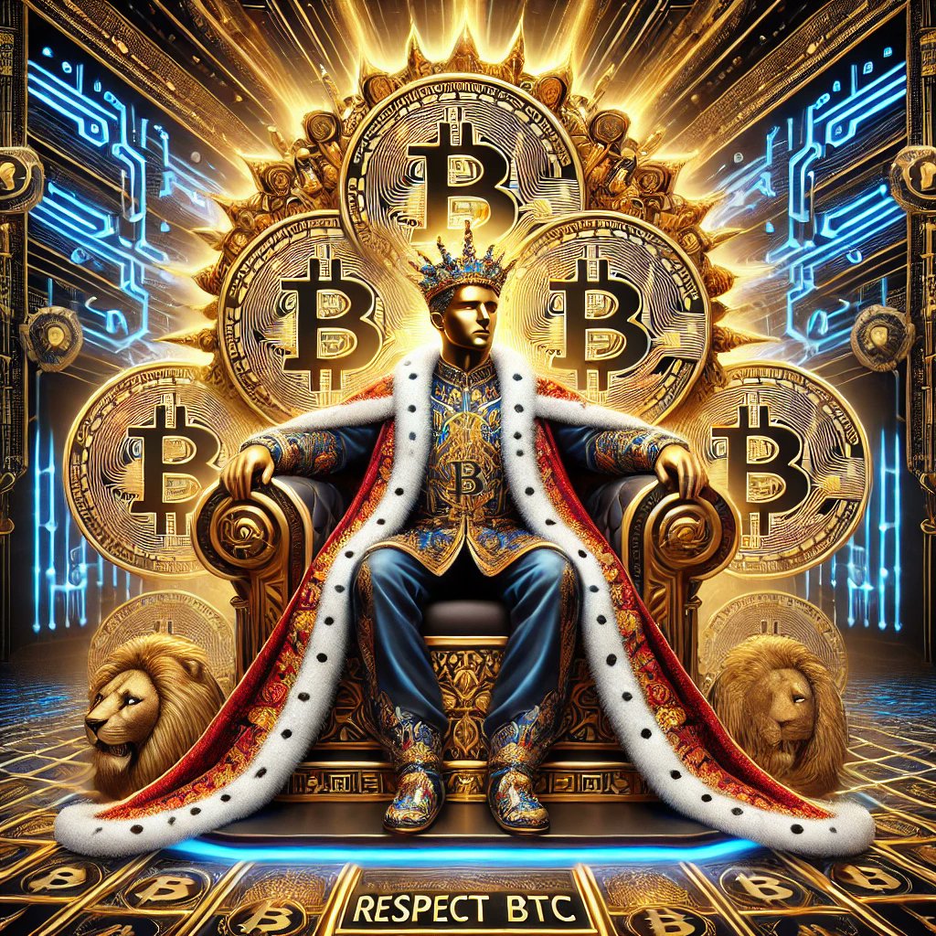 BitcoinRespect's tweet image. "While the King's army works tirelessly to align everything for the grand launch, the Bitcoin King sits in poised confidence—because perfection takes patience."