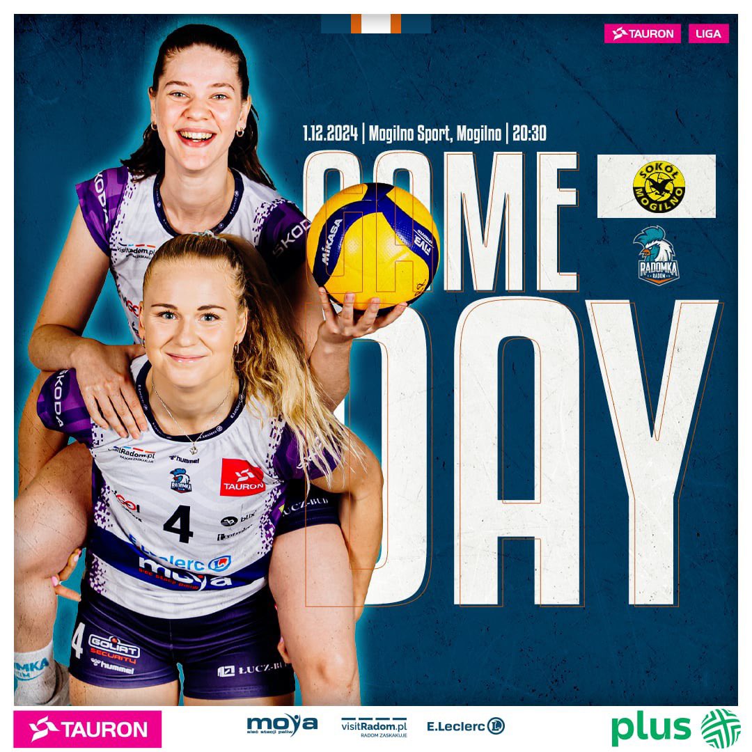 💥 GAMEDAY 💥

ℹ️ 10. kolejka <a href="/TAURONLiga/">TAURON Liga</a> 
📅 01.12.2024 
⏰ 20:30
🆚 Sokół &amp; Hagric Mogilno
📺 <a href="/polsatsport/">Polsat Sport</a> 
🏟 Mogilno Sport
