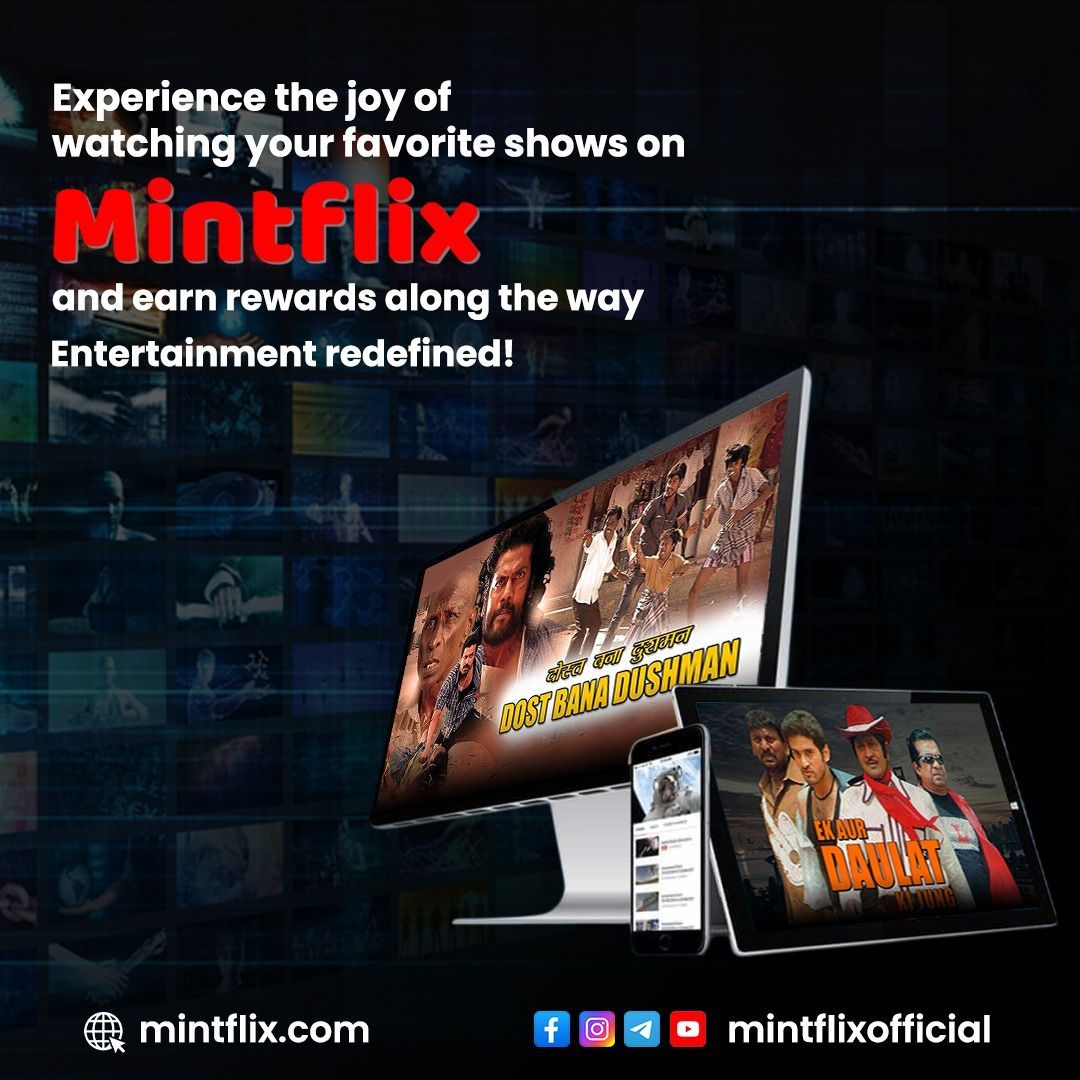 mintflixapp's tweet photo. 🌟 Watch, Earn, Enjoy! 🎥
Discover your favorite shows on Mintflix and earn rewards while redefining entertainment. 🎁 Start streaming now at https://t.co/hSvf5waXPh

#OTTPlatform #Mintflix #StreamAndEarn https://t.co/cCq4rn7Fnf
