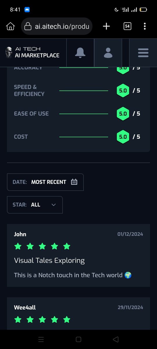 HarvestCrpto24's tweet photo. Visual Tales at AITech marketplaces is a wonderful technology. I decide to give it 5star due to the experience I heard with it. With all boldness I recommend it for you. @AITECHio #Aitech #VisualTales https://t.co/HGG8Ck6lS6