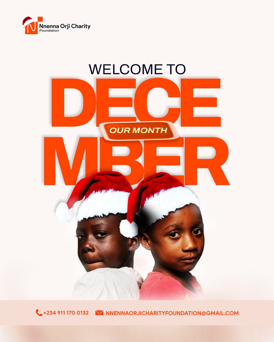 NOCFHQ's tweet photo. 🎄 24 days to Project 26!
This December, let’s spread love, joy, and hope. Your donations can provide food, clothes, shoes, and healthcare to those in need.

💌 Be the reason someone smiles this Christmas.
📞 +234 911 170 0132
📩 nnennaorjicharityfoundation@gmail.com
#nocf #Trump https://t.co/45JMTSB7NG