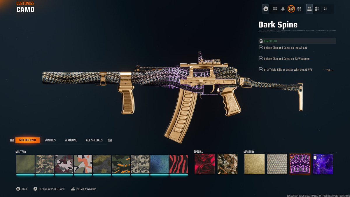 SiixO2's tweet image. Dark spine 👊🏼 #cod #bo6 #BlackOps #blackops6 #CallofDuty