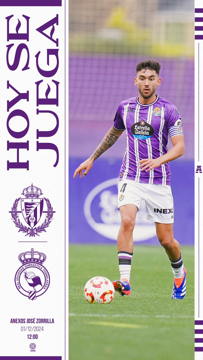 RVcantera's tweet photo. 🙌🏻💜 Día de partido, día de #RVPromesas

🏆 Segunda Federación (Grupo I)
⚽️ J.14
🆚 @RSGimnastica 
🕛 12.00 horas
🏟️ Anexos
🎫 Abonados: acceso libre hasta completar aforo
🎟 Entradas: 10 euros
🗞️ https://t.co/sfxeybOD5k
📺 https://t.co/g7Itl8xLFR https://t.co/gQfFVAWeGi