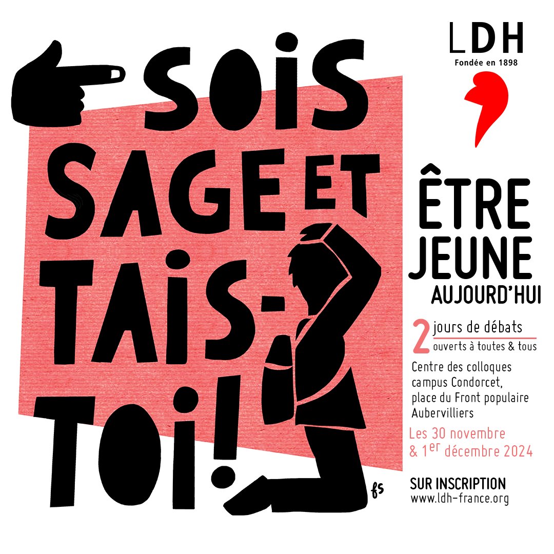 // Etre jeune aujourd’hui // 
L'Université d'automne de la #LDH continue aujourd'hui ! Il est encore temps de nous rejoindre ou de suivre les prises de parole lors des différentes tables rondes grâce au hashtag #UALDH2024 !