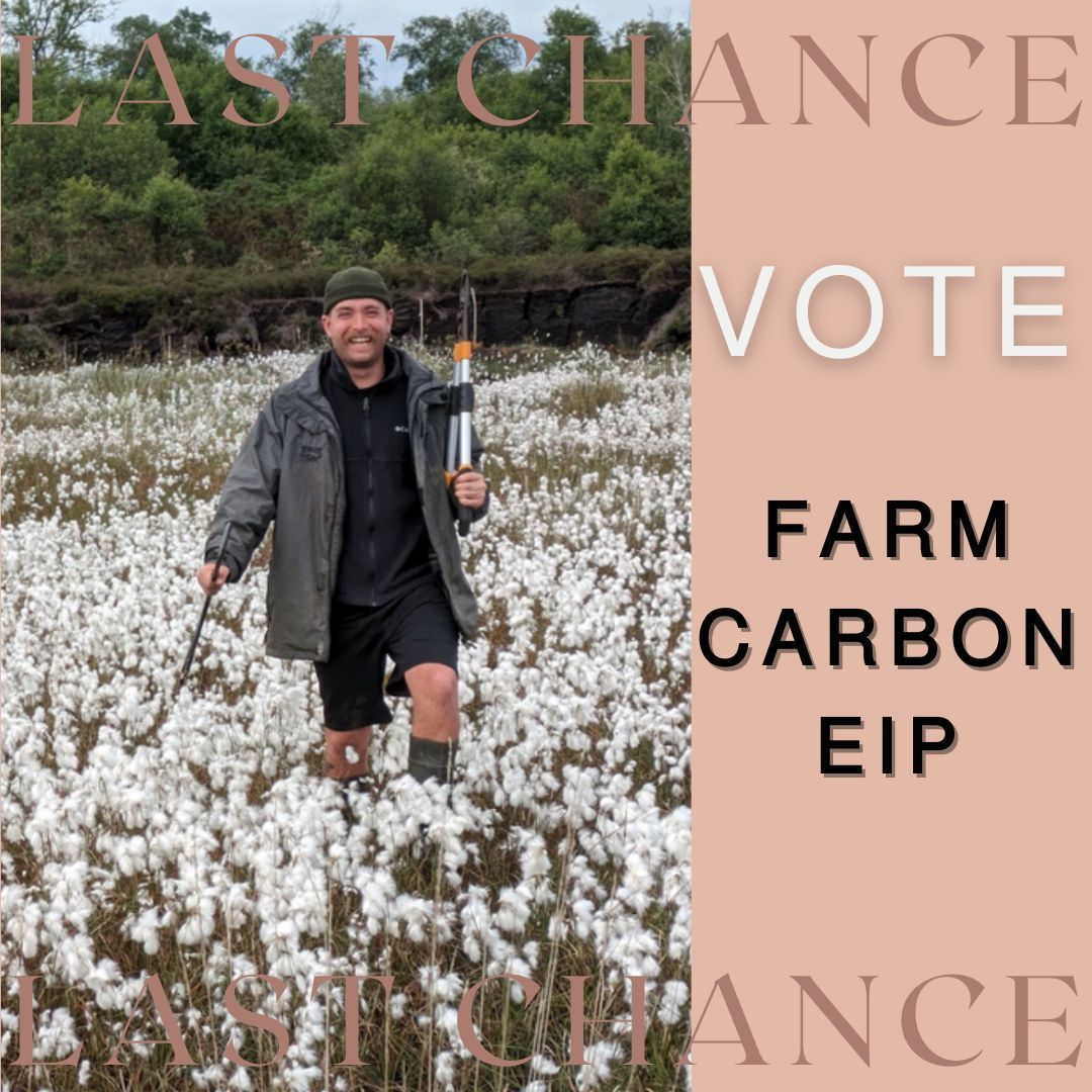 Today is the LAST DAY to Cast your vote here ( buff.ly/4fRwUxo ) for Green Restoration Ireland’s Farm Carbon EIP is a finalist in the Environmental Protection category! 🌍

#greenrestorationireland #ARIAwards24 #eucapnetwork #farmcarboneip #ireland #farming #ClimateAction