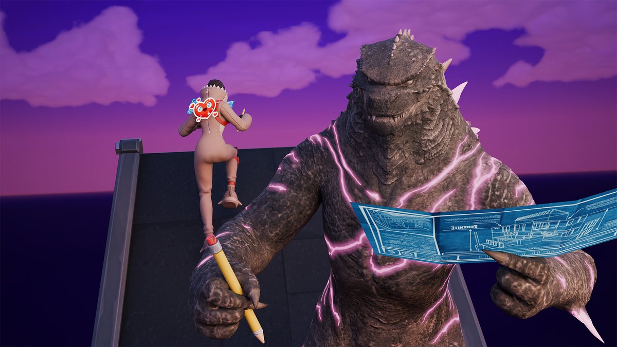 SantaxFN's tweet photo. Godzilla 1v1??

#Fortnite #FortniteCreative https://t.co/BsYtiGkswb