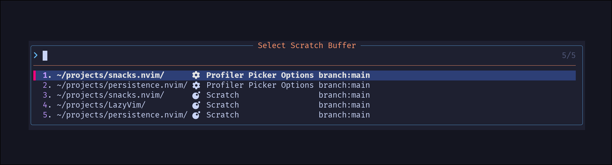 Simple scratch buffers for Neovim github.com/folke/snacks.n… #snacks #Neovim