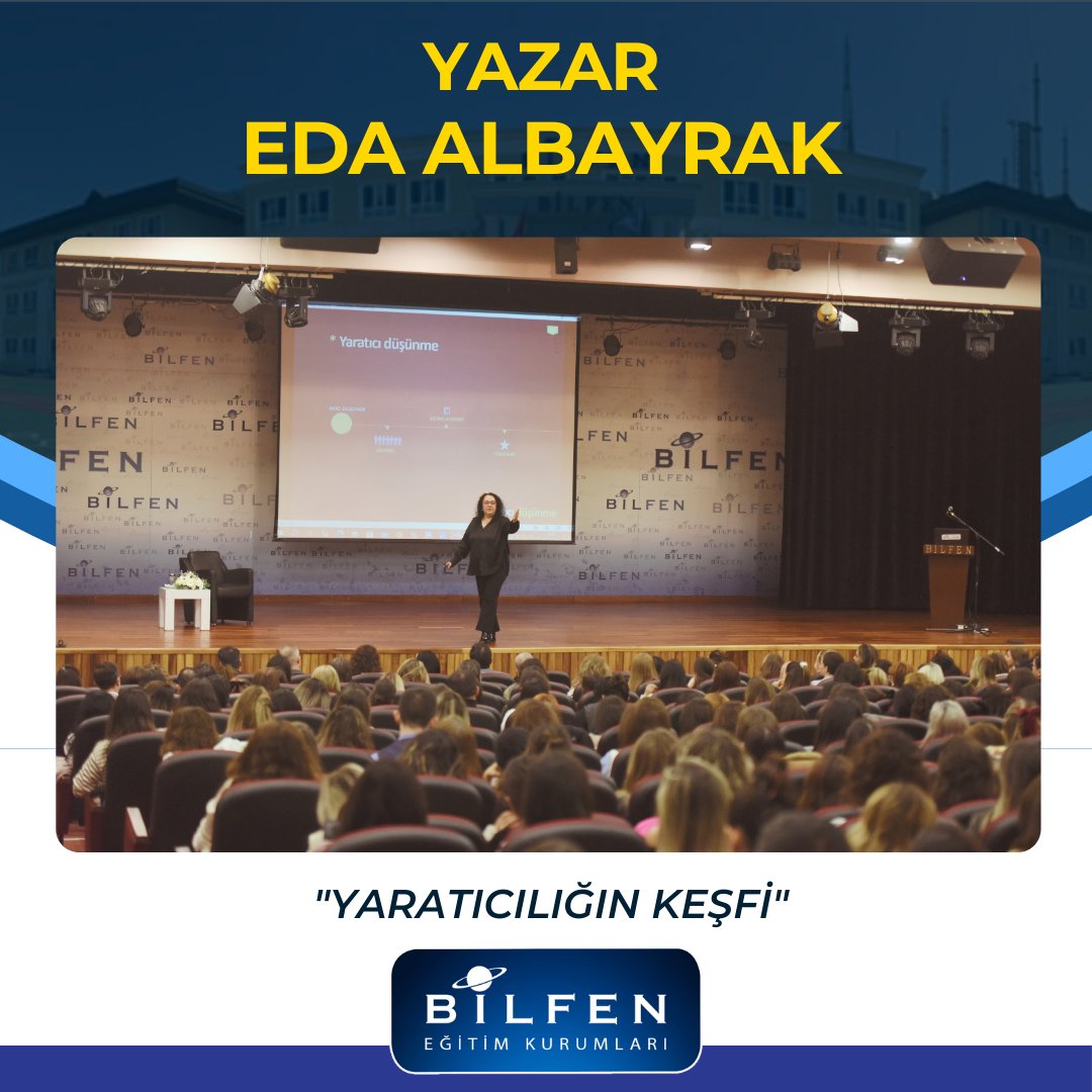 Bilfen's tweet photo. Yeniliğe ve gelişime açık Bilfen Öğretmenleri, yaşam boyu öğrenme yolculuğunda Eda Albayrak ile "Yaratıcılığın Keşfi" konulu seminerde bir araya geldi.
#bilfen https://t.co/qgQXAY2YdB