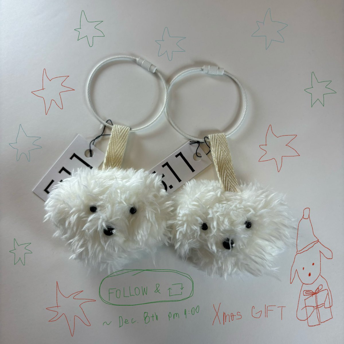 🧤Xmas present企画🧦

抽選で2名様にオーナメントをプレゼントいたします🪅

🎄応募方法🧣
①本アカウント(<a href="/its511now/">5:11</a>)をフォロー
②本ツイートのリポスト

🥛締切日時🍫
12月8日(日)pm 9:00