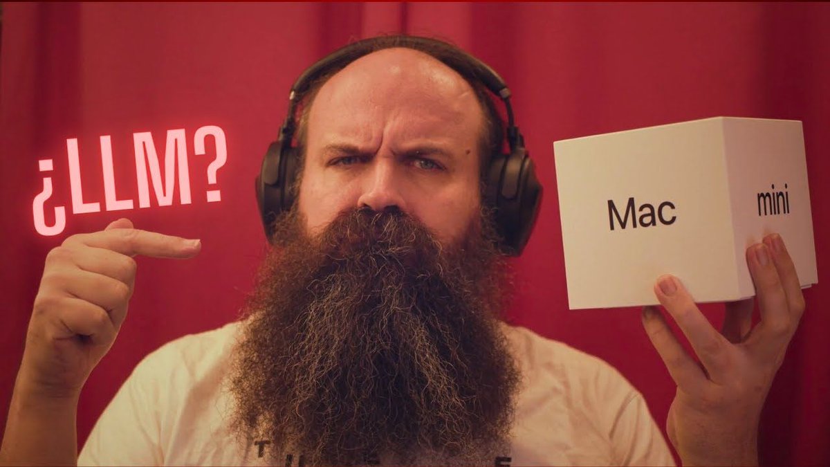 ¿Puede manejar un Mac Mini de 700 EUR grandes modelos de lenguaje de forma fluida? En este video probamos con más de diez modelos de pesos abiertos para ver cuáles son los límites de este diminuto equipo. buff.ly/4gfV3Od