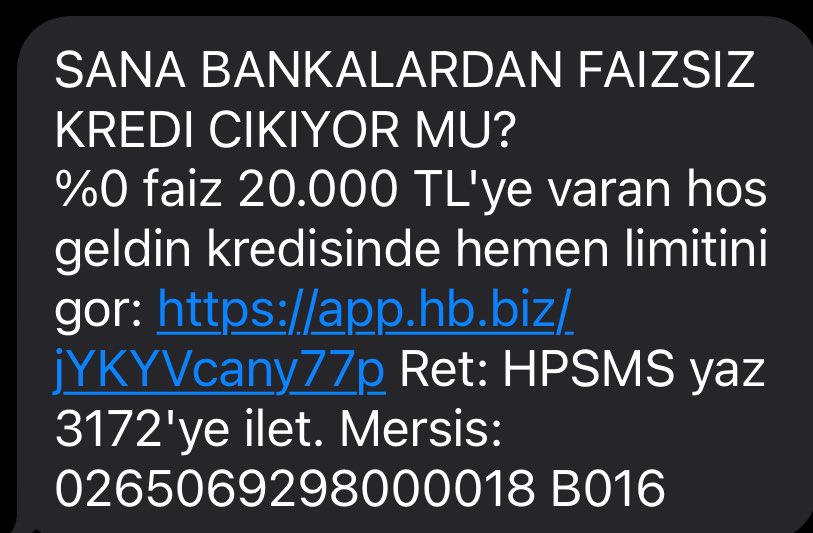 Hepsipay SMS reklamlarına kumar sitelerinden özenmiş galiba