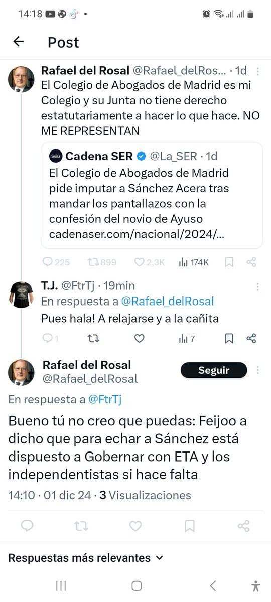 Y como "buen demócrata " me bloquea para que no le responda. Además de inútil, cobarde. Bueno, defiende a Sánchez, sólo hace lo que él hace. Salir corriendo.