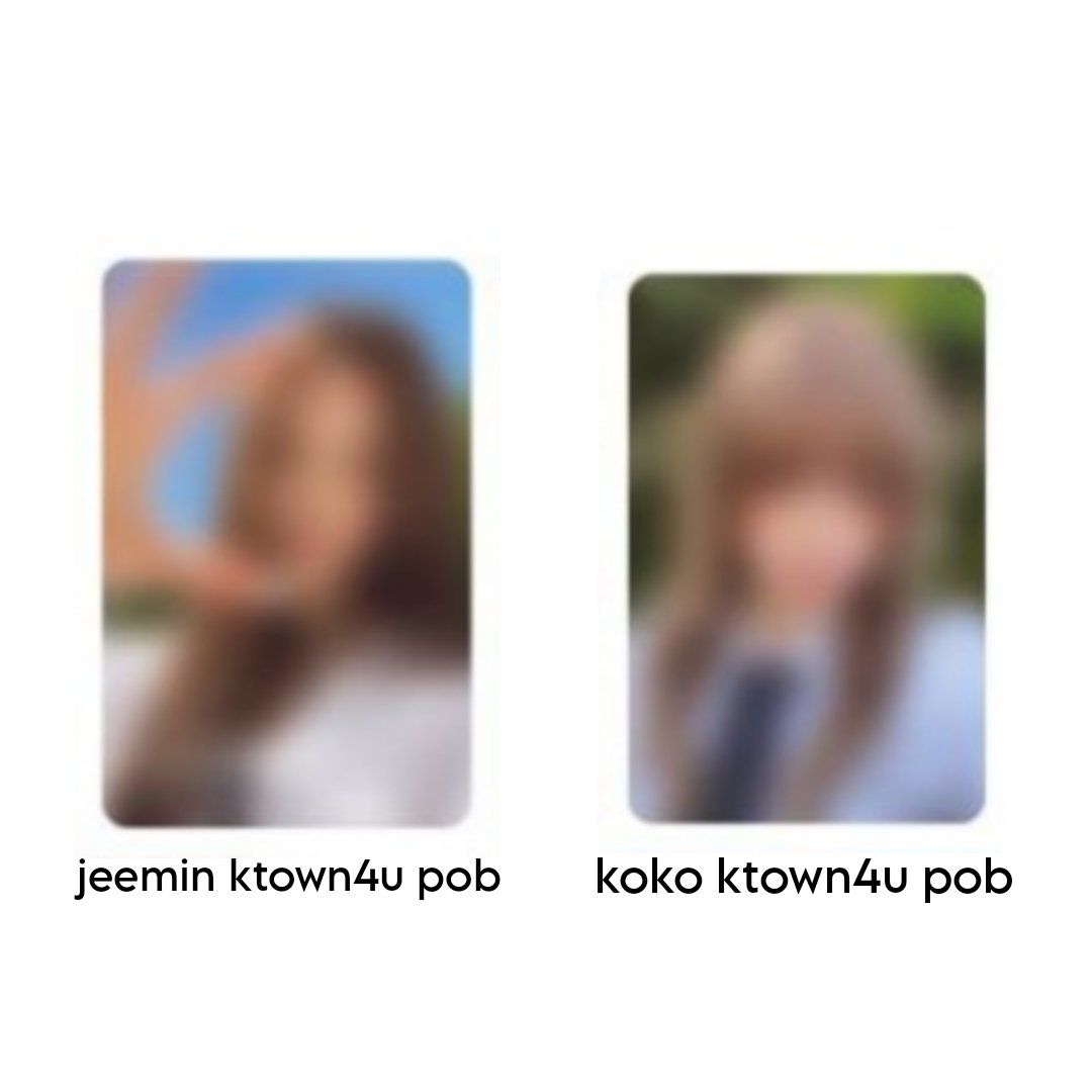 nishimuraaee's tweet photo. wts/pass slot 💓
jeemin &amp; koko ktown4u pob - rm30/both

📌 exc local pos only
📌 from naraizen (telegram)
rts : extra 🥹
#pasarIZNA https://t.co/fUPTLZ5hbs
