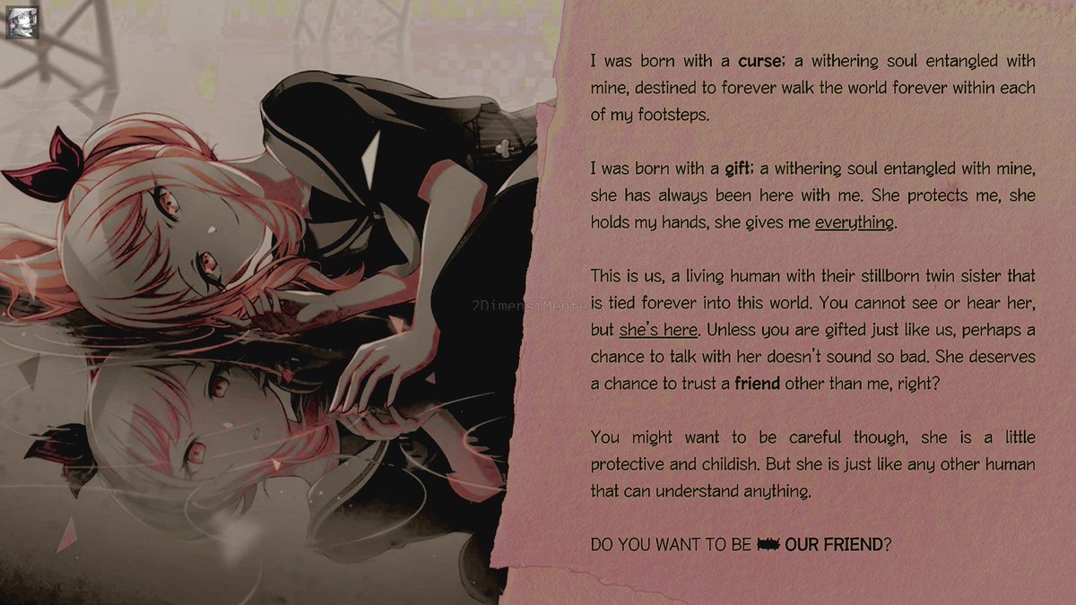 !2DFESS

Greetings from 𝘂𝘀. I'm here to seek for acquaintances, or perhaps an exchange of conversation. If you do not mind with us, you may leave your keyword/paragraph or simply retweet this tweet to interact other times.

J-OC, HORROR &amp; DEAD DOVE DO NOT EAT.