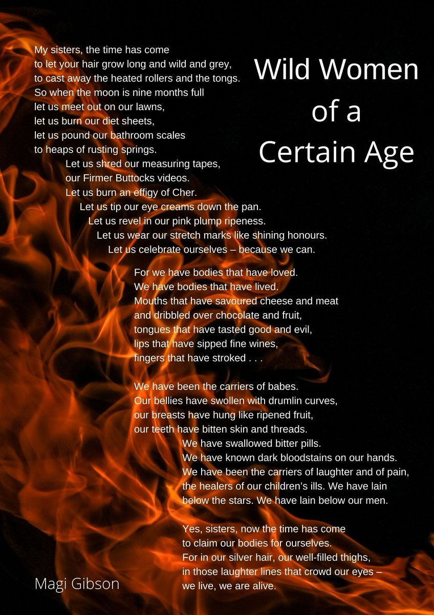 It's not always easy to find my poetry books, and I'm delighted to say Wild Women of a Certain Age is back in stock. You can buy it here. booksunbridled.bigcartel.com