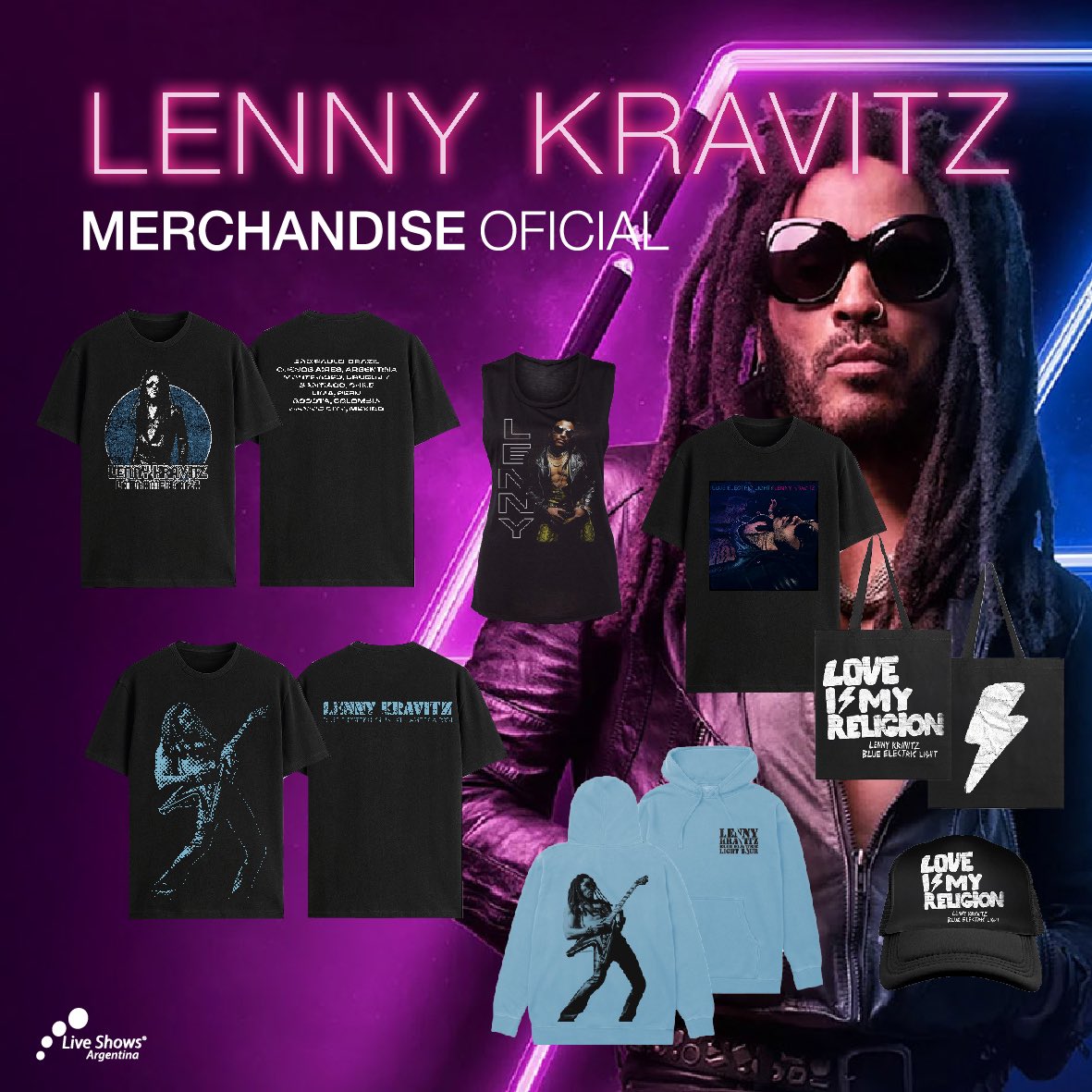 FactoriaMerch's tweet image. Hoy estamos en el Estadio Centenario con todo el merch 2024 de @LennyKravitz ⚡️

Mira todos los diseños acá 👇

instagram.com/p/DDCZEpRpUrH/…