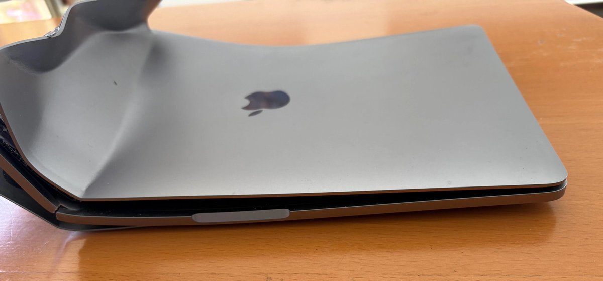BIG_JOSE93's tweet image. A reddit user posted this sad story, his macbook pro got damaged in car accident. 

He had the Apple care + plan for accidental damage. 

But apple care said that they are not going to replace it as it is too damaged. 

Money wasted LOL 😭 #apple #labtop