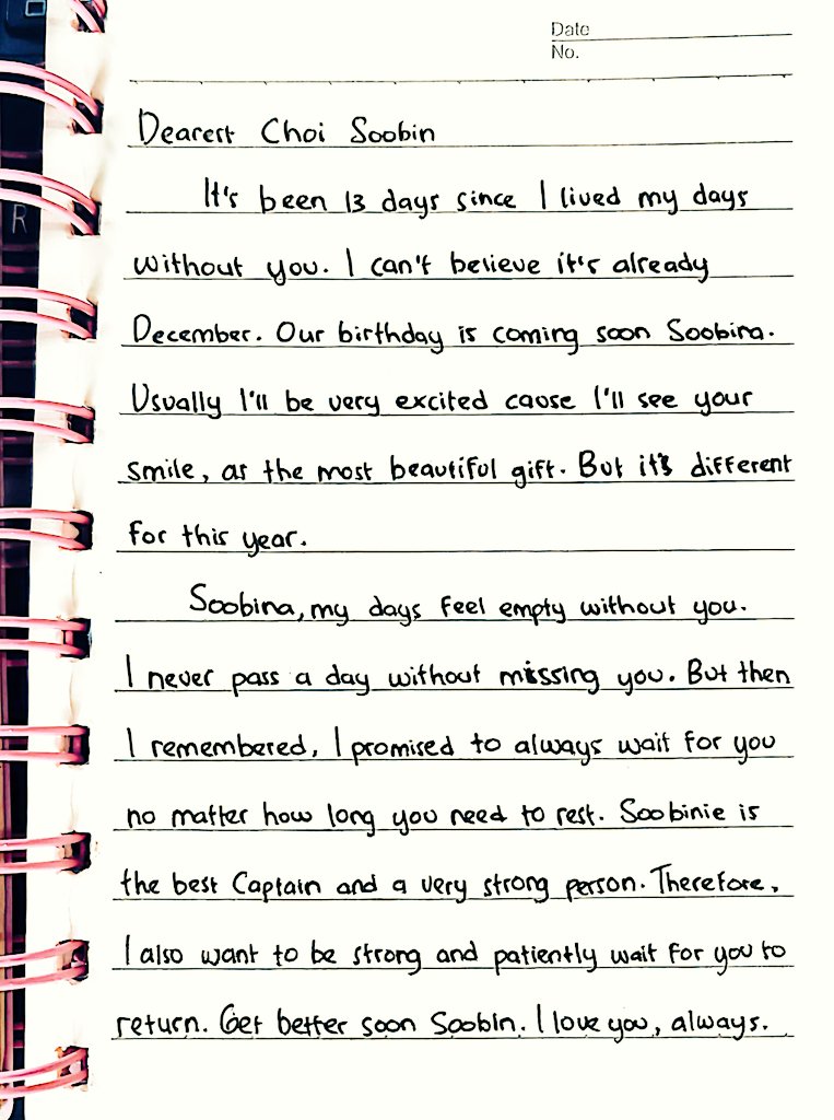 nauibluespring_'s tweet photo. Day 13 without Choi Soobin and
Day 13 miss Choi Soobin:))
Can't believe it's already December bie..
#LettersToSoobin
#LettersForSoobin
#SOOBIN
#수빈 #スビン https://t.co/SCY3I0sZHA