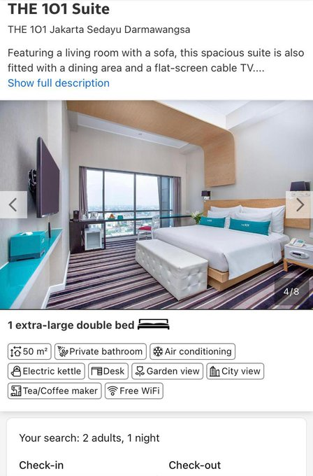 relaizedkid's tweet photo. @18fesss WTS HOTEL ROOM
The 101 Jakarta Sedayu Darmawangsa 
Type room The 101 Suite + BF
Check in 1 Des 2024
Disc 50% 

#wts #fs #hotelroom #hotelmurah #zonauang https://t.co/TIrSQ4QH2K