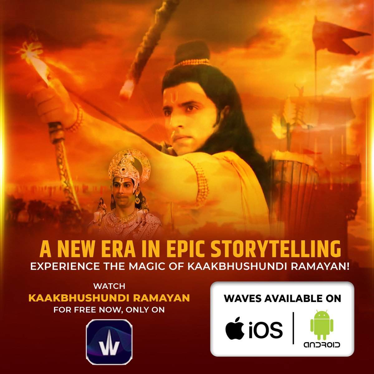 shivsagarchopra's tweet image. Trending on #x 
#ramayanonwaves 
#waves 
#ott
@WAVES_OTT 
@DDNational