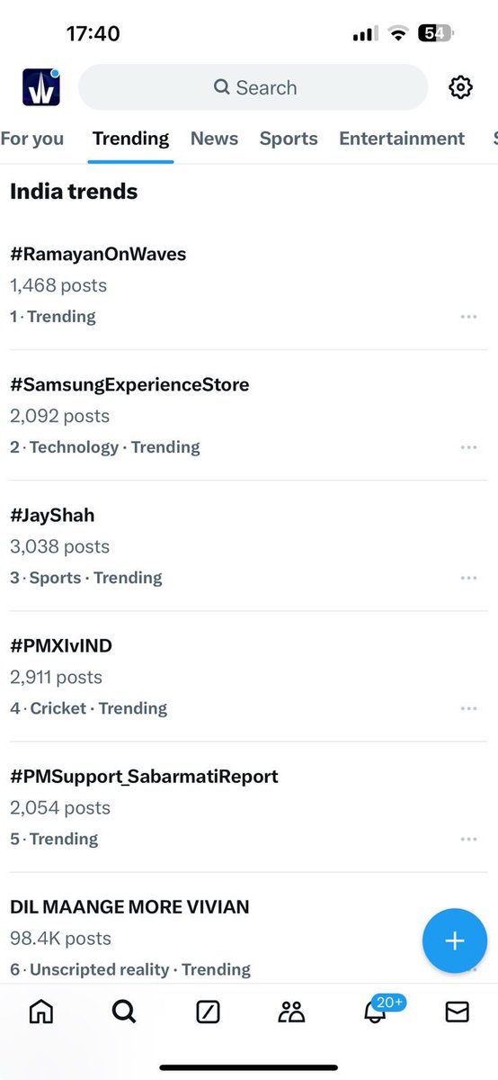 shivsagarchopra's tweet image. Trending on #x 
#ramayanonwaves 
#waves 
#ott
@WAVES_OTT 
@DDNational