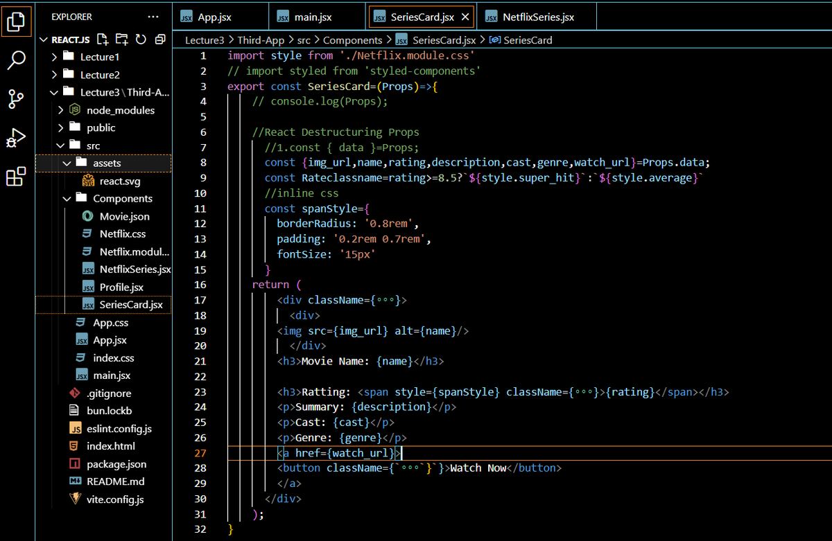 Undrrtd__'s tweet photo. Hey, today I learned about conditional CSS, CSS modules, and styled-components in #React.js. However, this journey of learning React seems so much code and therefore hard to understand and track components. Do you have any suggestions for me? https://t.co/2oYRMXb3Ip
