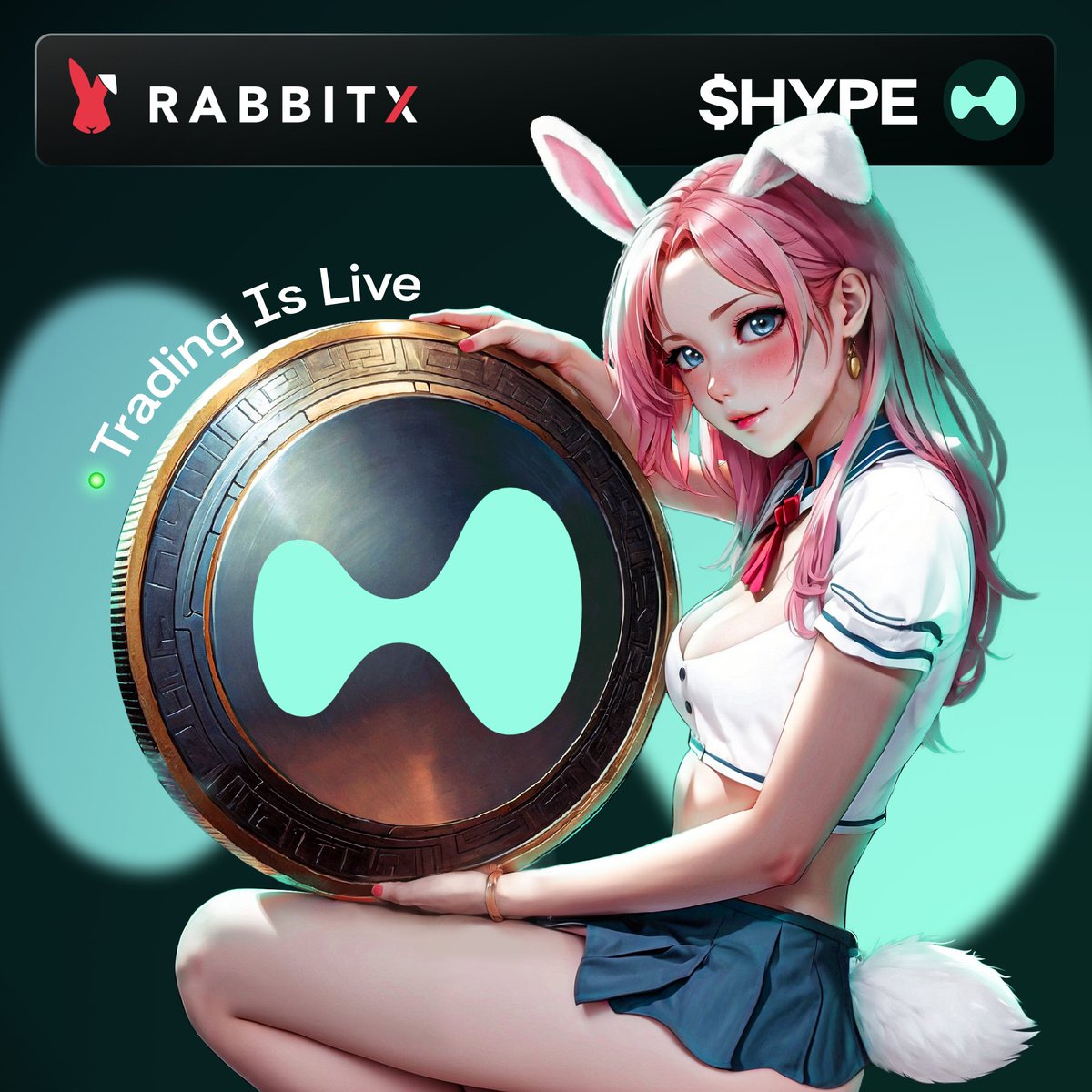 rabbitx_io's tweet image. 📢 RabbitX Listing Announcement 📢 

By community request, you can now long or short $HYPE with up to 20x leverage at app.rabbitx.io/trade/HYPE

RabbitX, No Regrets! 📈📉
