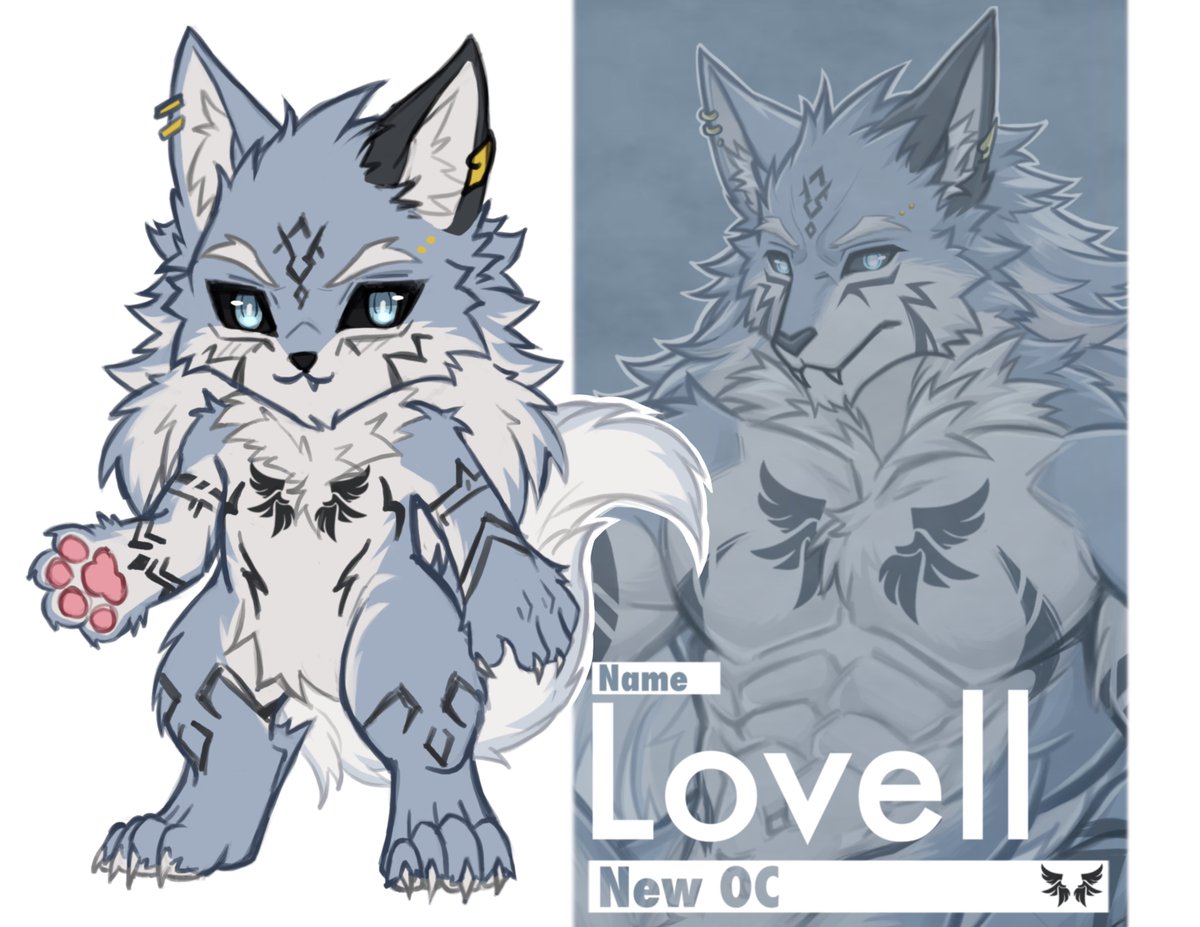 Fenrir291002's tweet image. My OC “Lovell &amp;amp; Mini Lovell”
#Furry