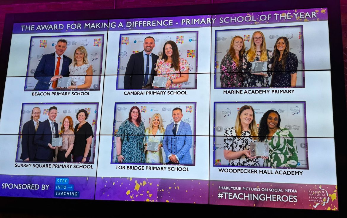 Marine Academy Primary (@marineacademy) on Twitter photo 🩶Silver Winners, Primary School of the Year - Making a Difference at the <a href="/TeachingAwards/">The Pearson National Teaching Awards</a>🤍
#TeamMarine are more than an award but we feel so proud to be able to celebrate the dedication from every person in our community this weekend.
<a href="/TedWraggTrust/">Ted Wragg Trust</a> #MakingAspirationsPossible 🩶Silver Winners, Primary School of the Year - Making a Difference at the <a href="/TeachingAwards/">The Pearson National Teaching Awards</a>🤍
#TeamMarine are more than an award but we feel so proud to be able to celebrate the dedication from every person in our community this weekend.
<a href="/TedWraggTrust/">Ted Wragg Trust</a> #MakingAspirationsPossible
