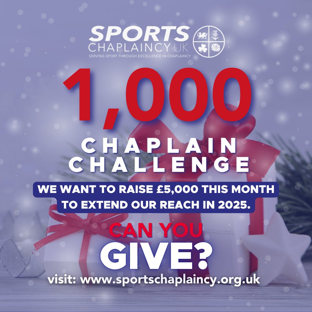 It’s DECEMBER!!!! Can you support us as we aim to reach 1000 CHAPLAINS in 2025! More information coming…check your inbox! ✉️ 🎄 ♥️