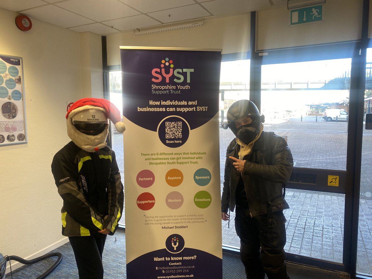 A brilliant week at Shropshire Youth Support Trust supporting lots of young people! 🤩

Including these two young people who arrived at SYST in style to learn about social media marketing and to discuss their careers 🏍️ 

#telford #shropshire #youthengagement #charity
