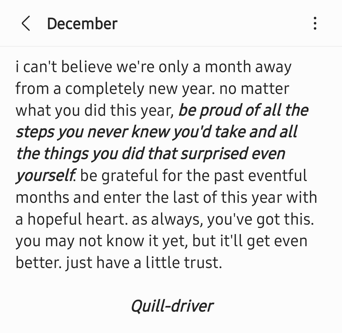 imaquilldriver's tweet photo. "be proud of all the steps you never knew you'd take and all the things you did that surprised even yourself" https://t.co/qZoJfugtlp