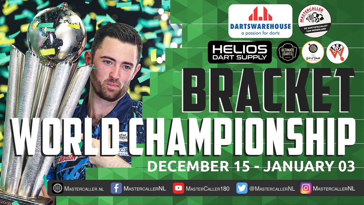 MastercallerNL's tweet photo. Itโs back, THE PDC World Championship bracket
Sign up, play for free and win fantastic prizes!
Powered by
@DartsWarehouseNL
Play via โ> https://t.co/WRadePpYEb
Sign up closes at the start of the tournament!
#MasterCaller #PDCWC2025 #Darts https://t.co/lfRH8XqJ69