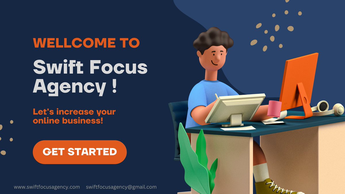 swiftfocusSFA's tweet image. 🎉Welcome to Swift Focus Agency !🎉

Swift Focus Agency provide Expert and Best Services in Digital Marketing, App &amp;amp; Website Development and Graphics Design.

💁To contact or learn more, visit our website or message us in inbox.👇

🌐swiftfocusagency.com
☎️01986153142
