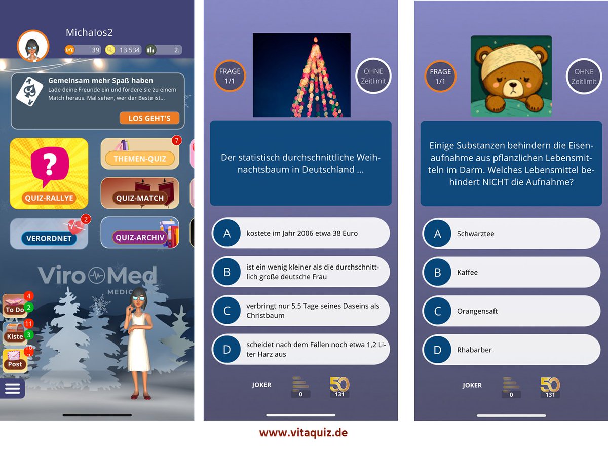 Lust auf Wissen? Mach deinen Advent mit VitaQuiz zum Erlebnis! Die innovative App VitaQuiz lädt alle Adventsfreunde ein, ihr Wissen auf unterhaltsame Weise zu testen, die Vorfreude auf Weihnachten zu genießen und sein Gesundheitswissen zu verbessern.
linkedin.com/feed/update/ur…