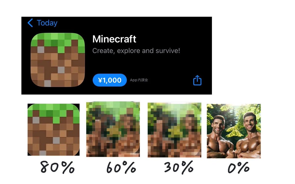 마인크래프트 아이콘 모자이크 ai로 복원하기