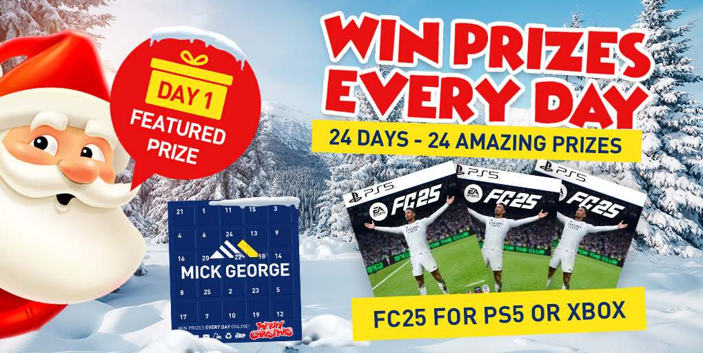 mickgeorgeltd's tweet image. 📢From today until Christmas Eve, we are giving you the chance to win a fantastic prize every day!! 

⚽Day 1 is here! WIN EA FC25 on your preferred console of choice! 

To Enter:

✅Like/ share this post

☑️Follow us (must be following to win)

✅Enter: mickgeorge.co.uk/advent-calenda…